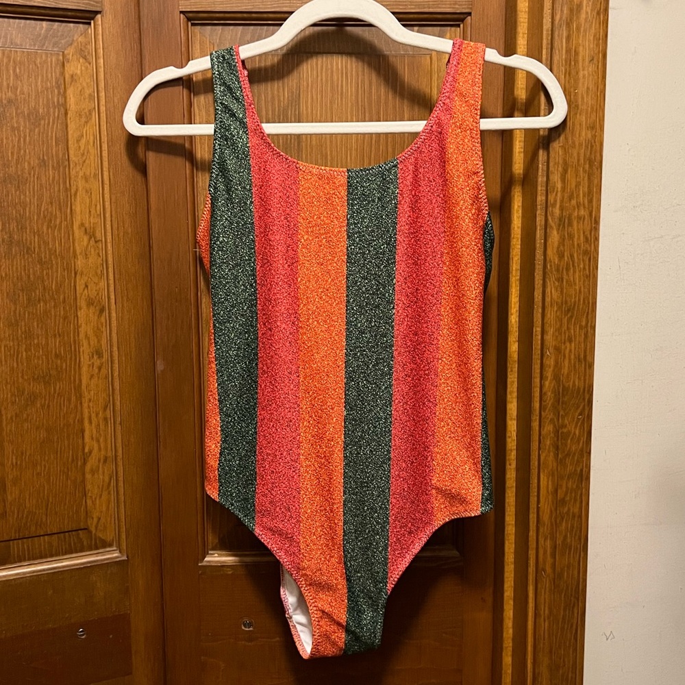 Anti-Hero Inspired Striped Bodysuit with “Shimmer like" print - Eras Tour Outfit